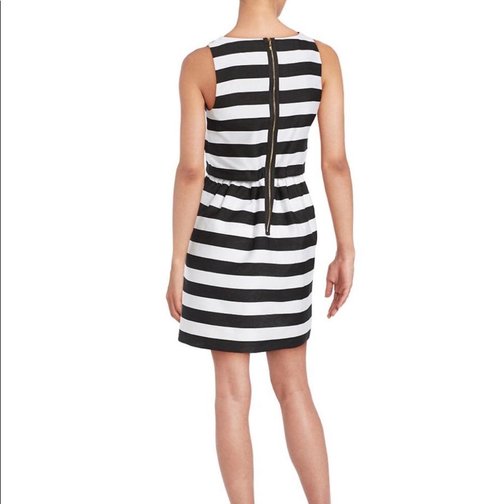 Kenzie Black and White Striped Dress